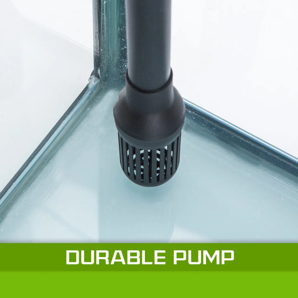 Aquarium Fish Tank 52L Curved Glass RGB LED - Dynamic Power