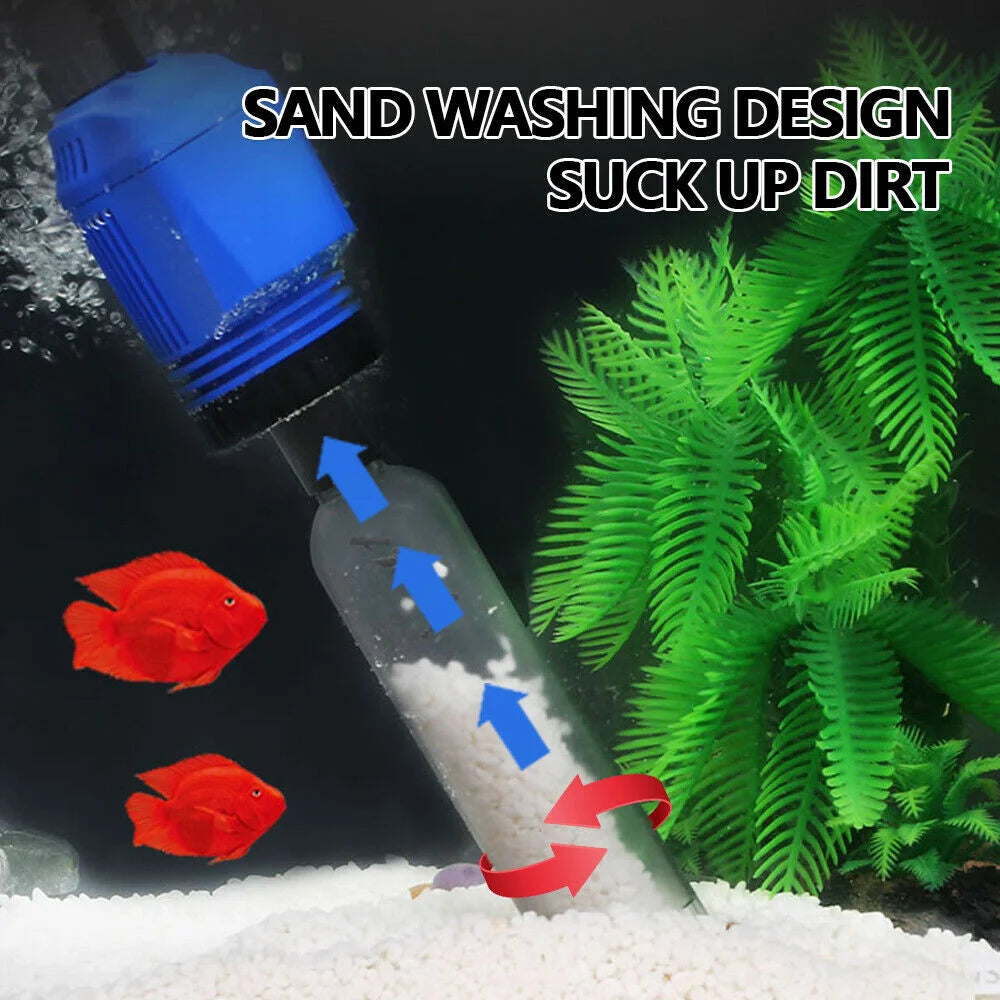 Aquarium Fish Tank Cleaner Water Exchanger Siphon Vacuum