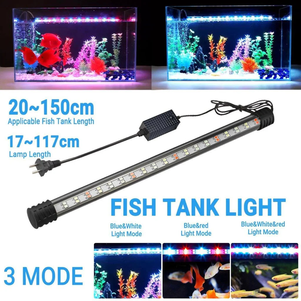 Aquarium Fish Tank Light LED Waterproof Full Spectrum Aqua