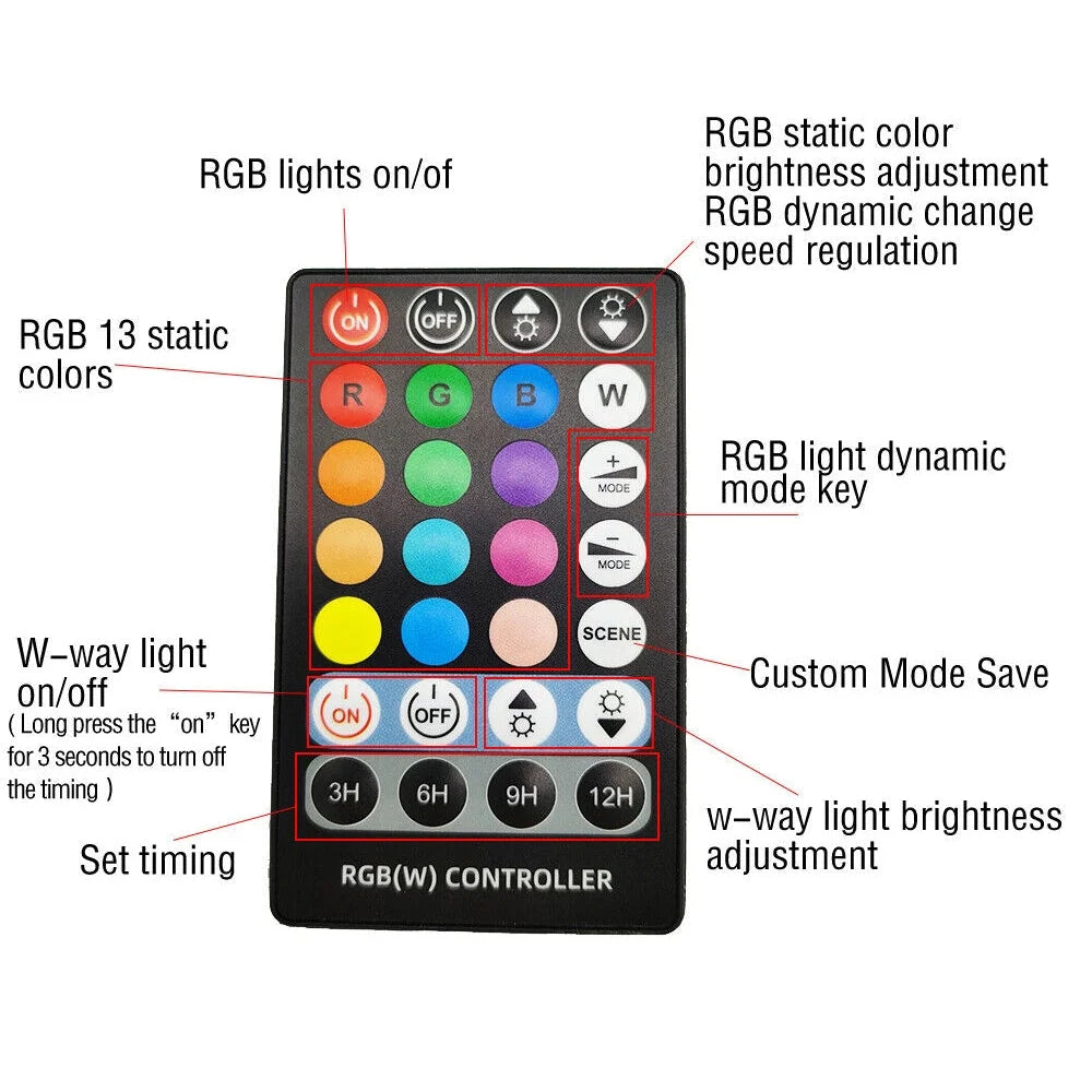 Aquarium LED Light 216LED Full Spectrum Aqua Plant Fish