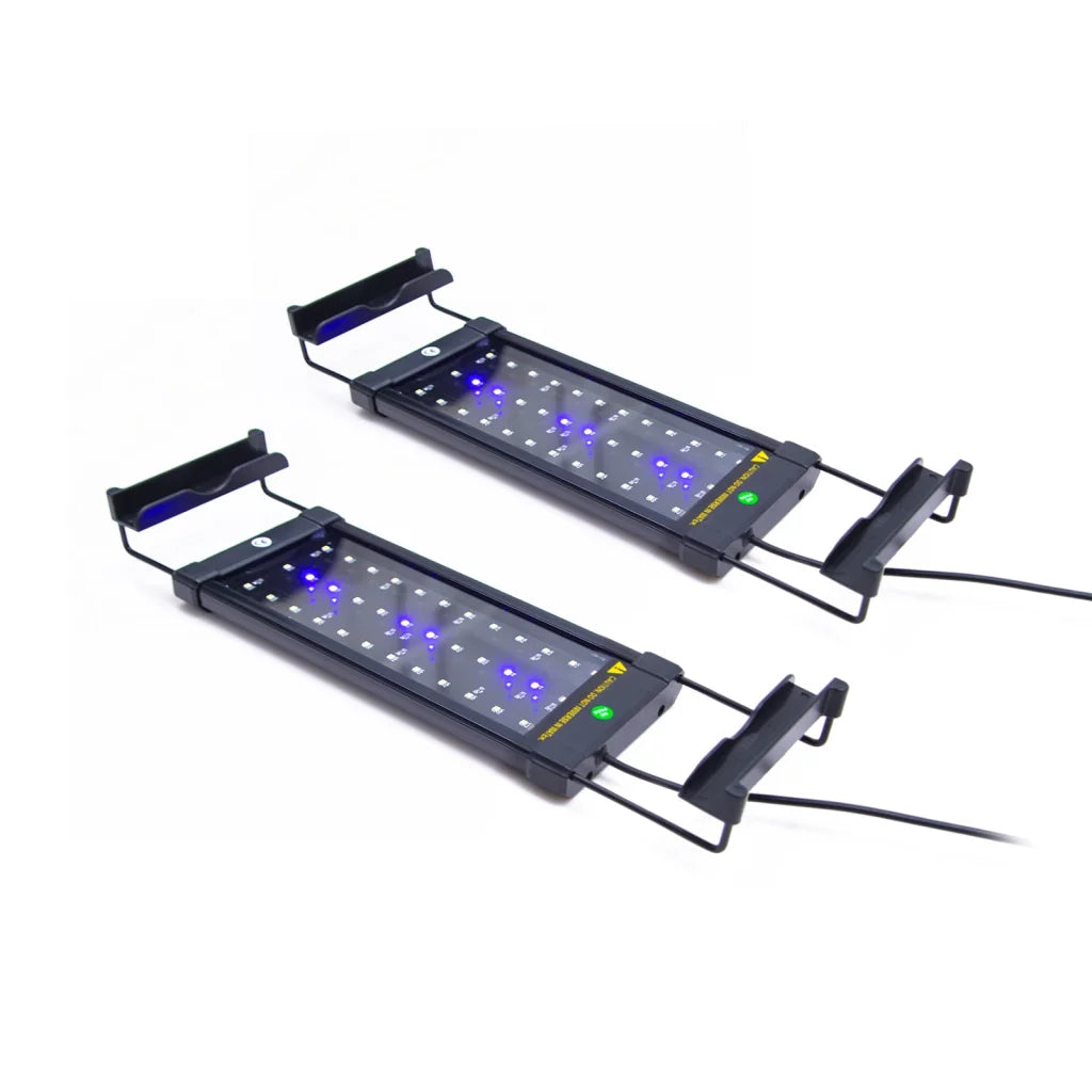 Aquarium LED Light Blue White for Tank 30-50cm Set of 2