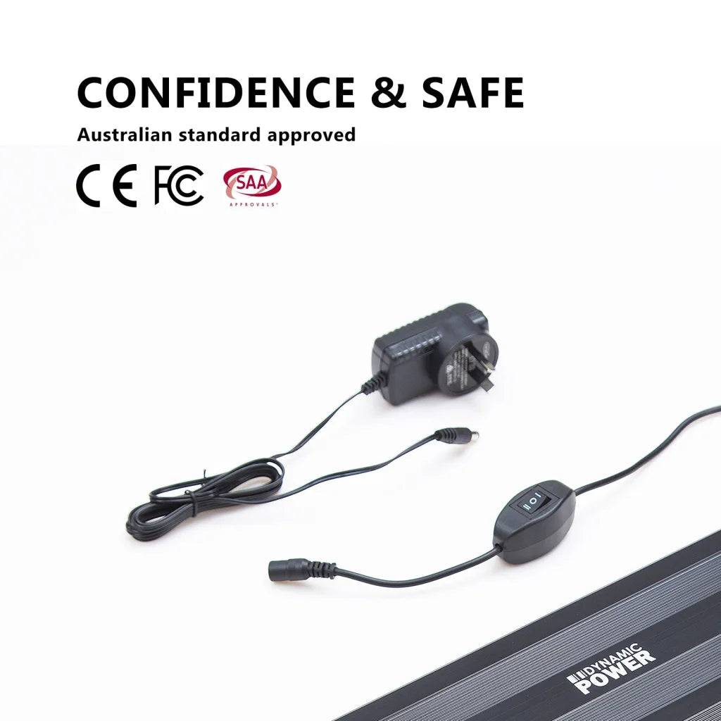 Aquarium LED Light Blue White for Tank 30-50cm Set of 2