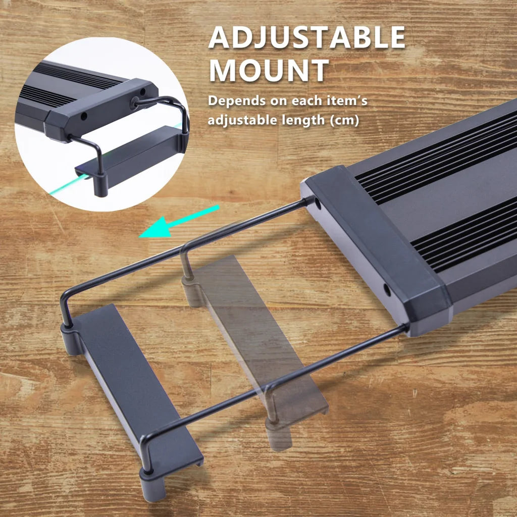 Aquarium LED Light for Tank 95-115cm - 2 Set 27W Blue White