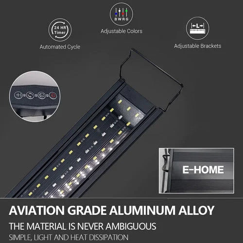 Aquarium LED lighting with display setup and product form