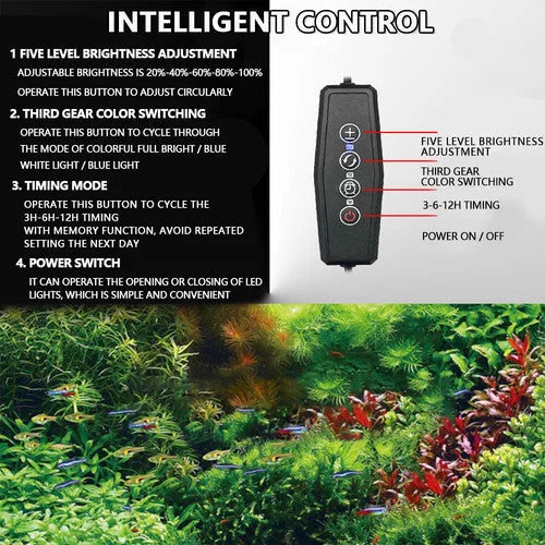 120cm aquarium LED lighting with attachment points and product body