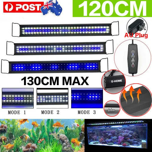 120cm aquarium LED lighting with component details and storage context