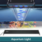 Aquarium LED lighting with key surfaces and edge shape
