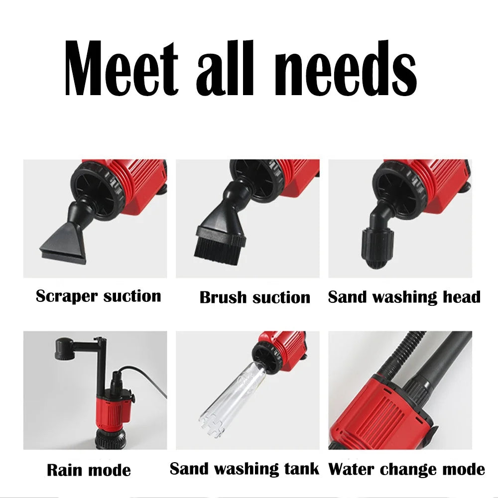 Aquarium Siphon Pump Vacuum Cleaner Fish Tank Gravel Water