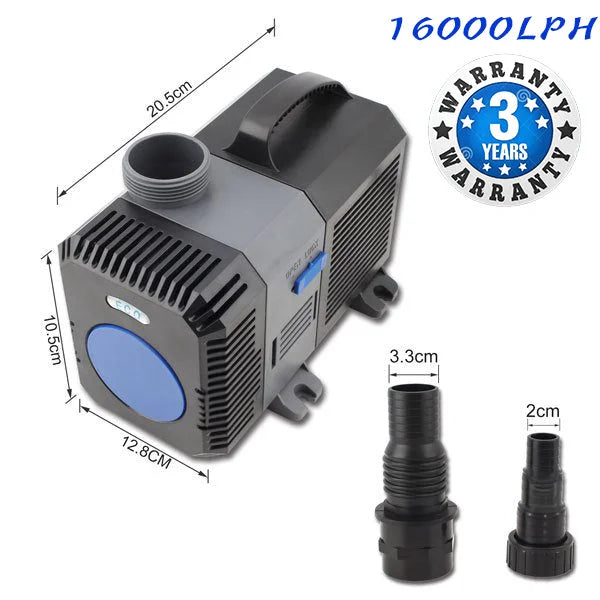 Aquarium Water Pump 140W 16000L/H Submersible Fountain Pond