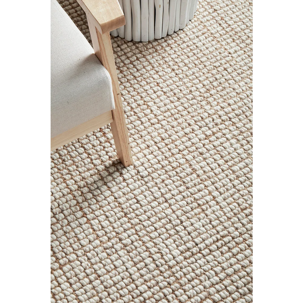Arabella Natural Rug by Rug Culture - 165X115CM - Home &