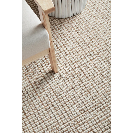 Arabella Natural Rug by Rug Culture - 165X115CM - Home &