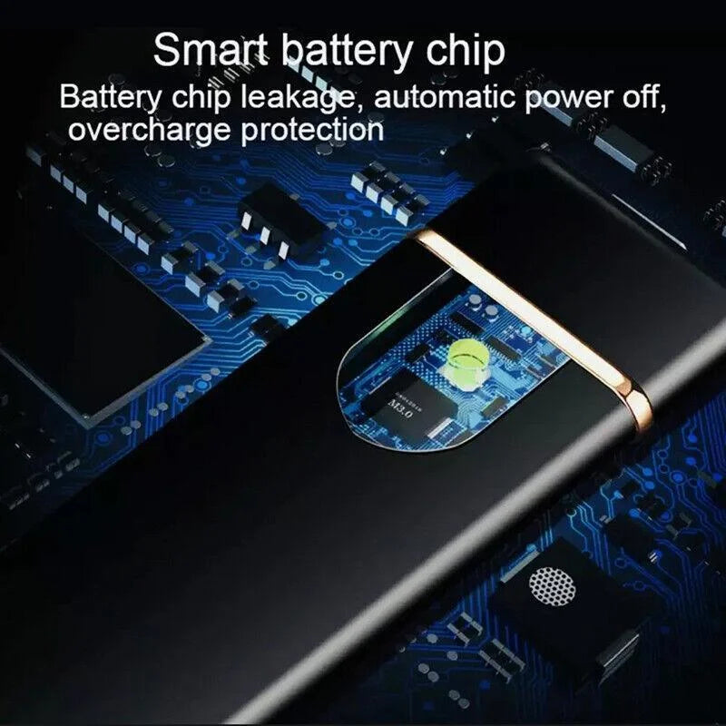 Arc Rechargeable Windproof Flameless Electronic Metal