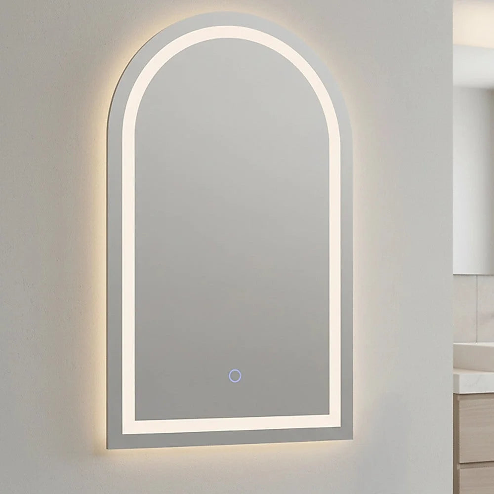 Arched LED Wall Mirror Bathroom Mirrors Makeup Anti-fog