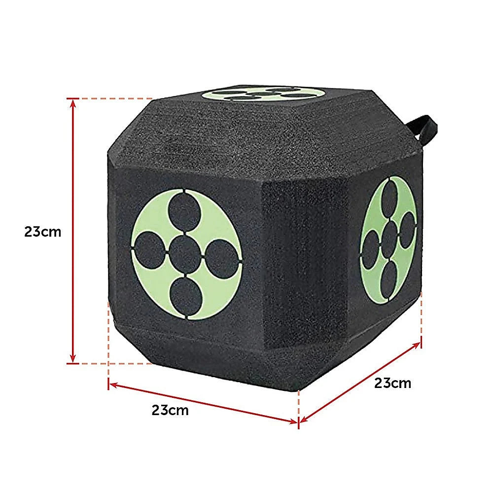 Archery 3D Dice Target Cube Reusable 18 Sides 23CM Self