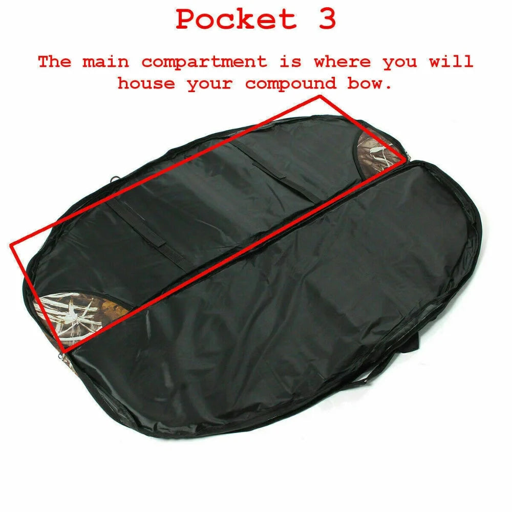 Archery Bow Bag 115cm Portable Compound with Arrow Holder