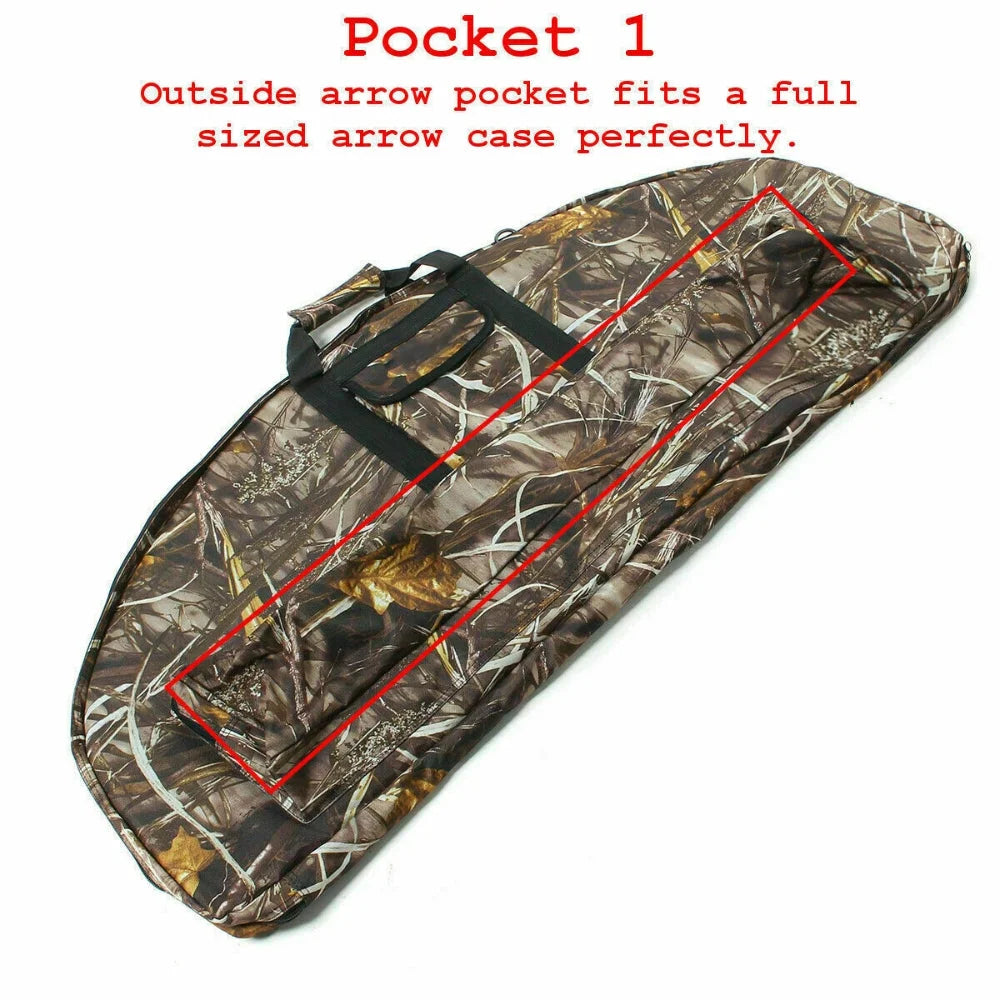 Archery Bow Bag 115cm Portable Compound with Arrow Holder