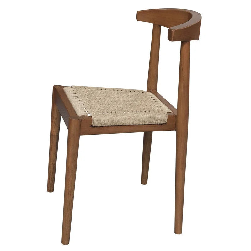 Arden Solid Oak Dining Chair with Loom (Almond) - Furniture