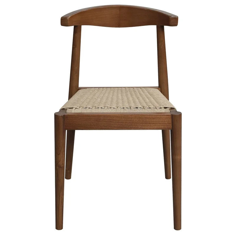 Arden Solid Oak Dining Chair with Loom (Almond) - Furniture