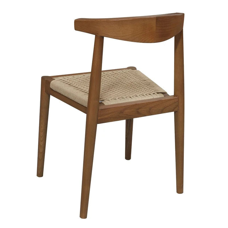 Arden Solid Oak Dining Chair with Loom (Almond) - Furniture