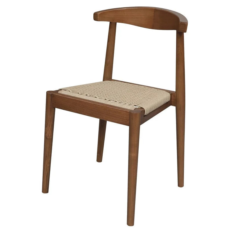 Arden Solid Oak Dining Chair with Loom (Almond) - Furniture