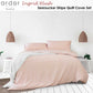 Ardor Ingrid Blush Seersucker Stripe Quilt Cover Set