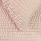 Ardor Ingrid Blush Seersucker Stripe Quilt Cover Set