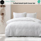 Ardor Lucy White Tufted Detail Quilt Cover Set - Queen