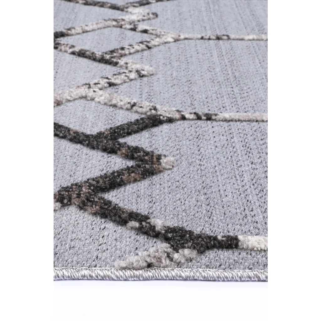 Ares 04 Grey/Anthracite Rug - 200x290 - Home & Garden