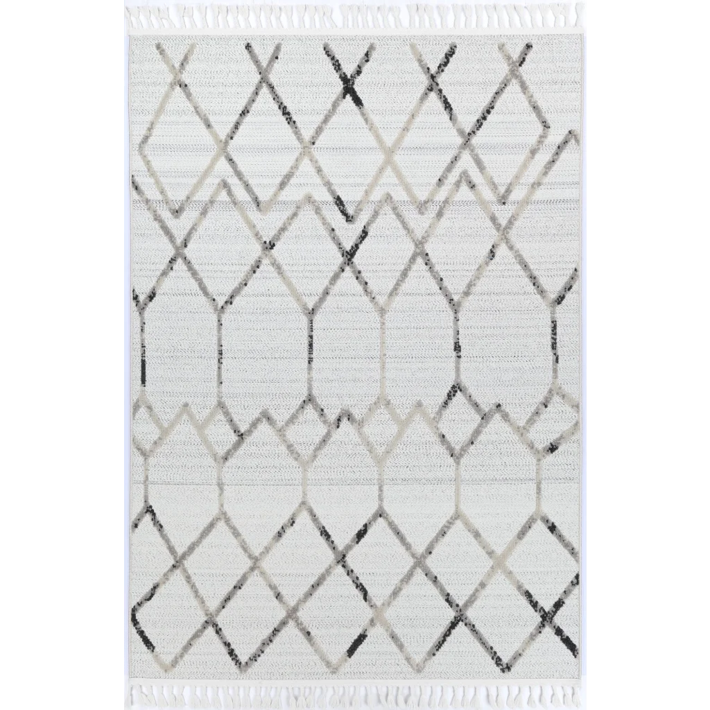 Ares Rug 02 Cream Grey 160x230 - Home & Garden