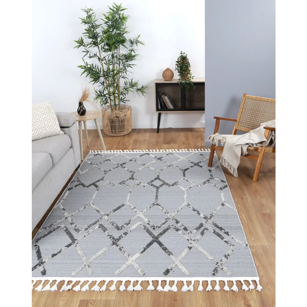 Ares Rug 04 Grey Anthracite 80x300 - Home & Garden