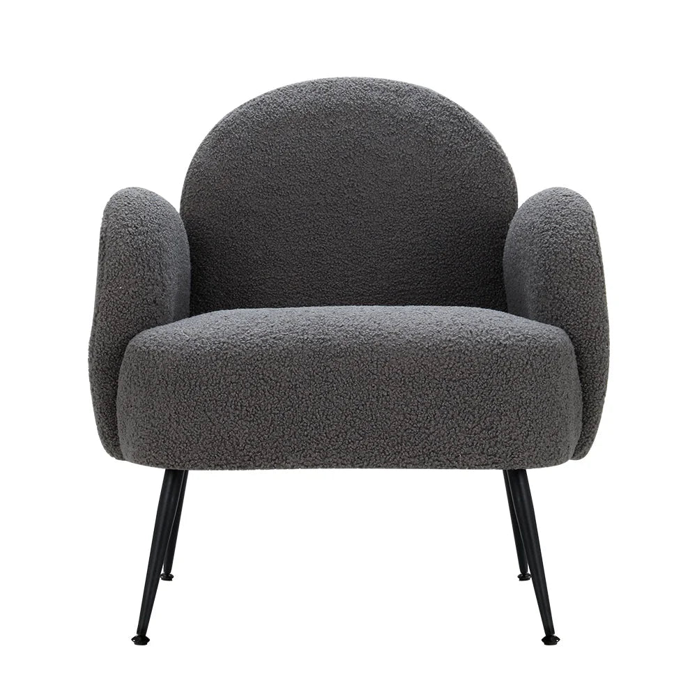 Armchair Boucle - Charcoal Hanes