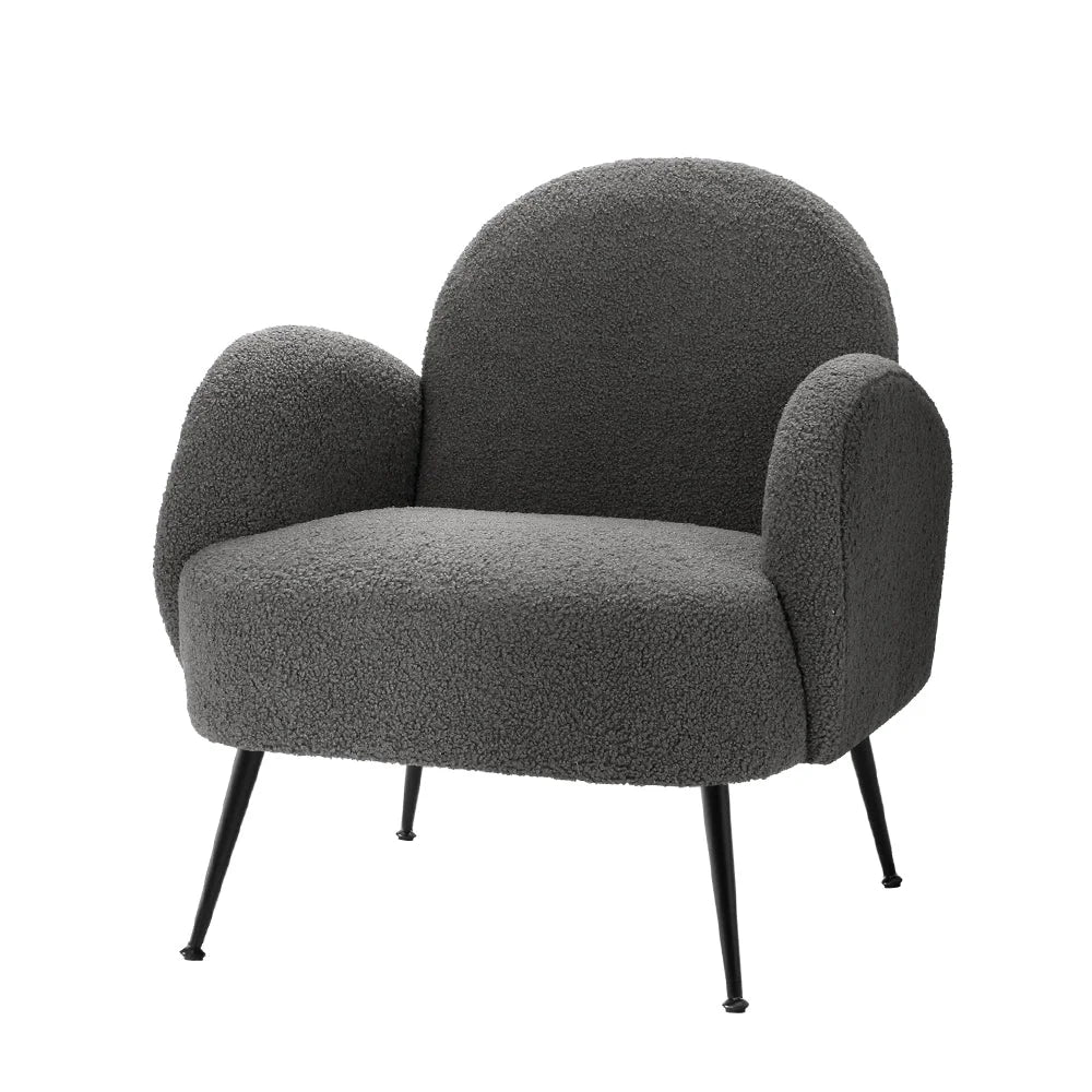 Armchair Boucle - Charcoal Hanes