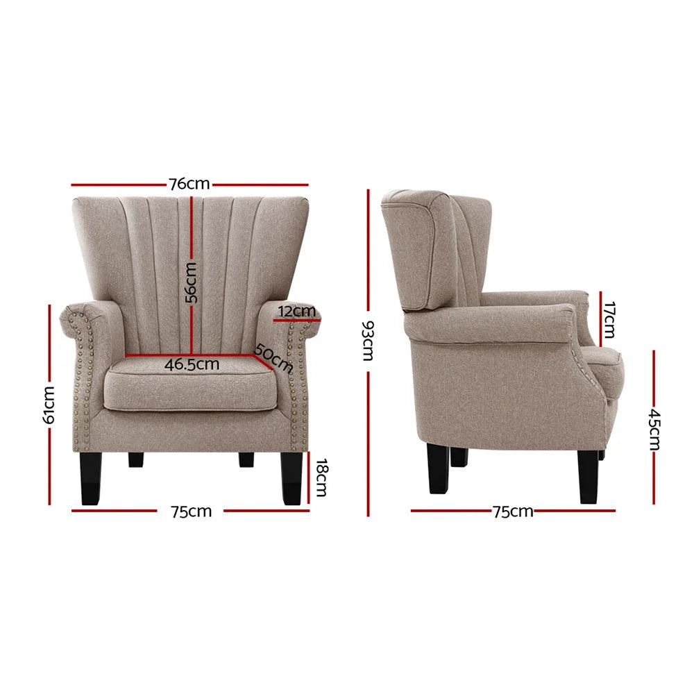 Armchair Lounge Chair Accent Chairs Armchairs Fabric Single