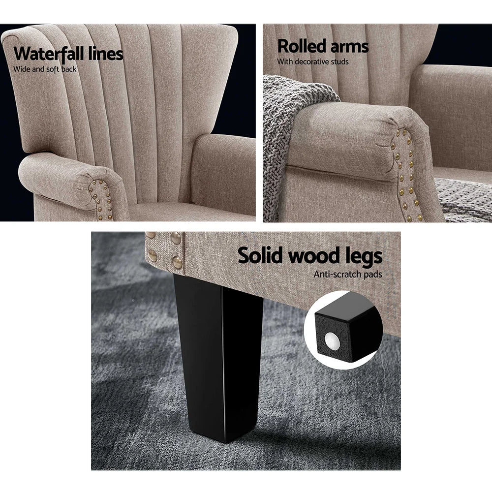 Armchair Lounge Chair Accent Chairs Armchairs Fabric Single