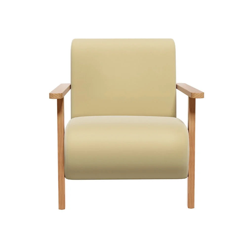 Armchair Velvet - Yellow Olie