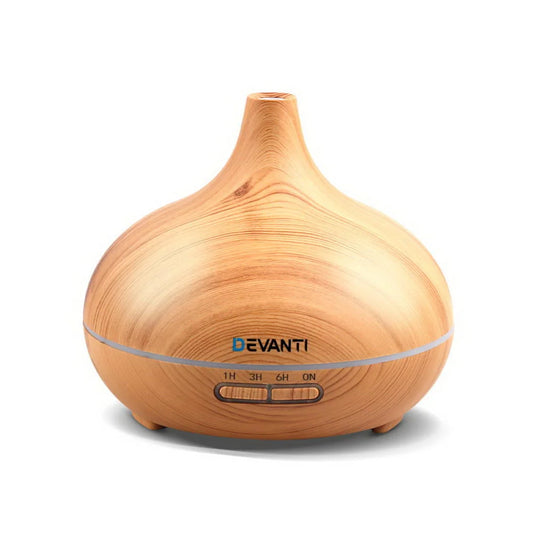 Aroma Diffuser 300ml 4-in-1 Light Wood - Aroma Diffusers &