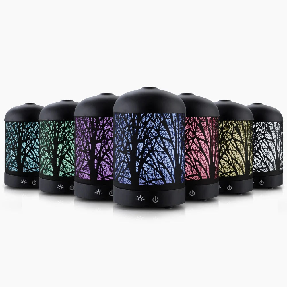 Aroma diffuser aromatherapy with handles, panels and accessory pieces
