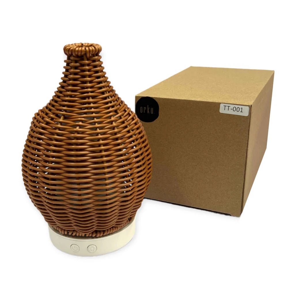 Aroma Diffuser Essential Oil with Remote - 100ml Rattan