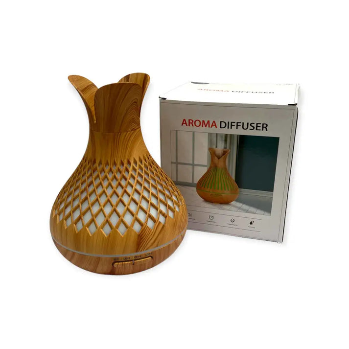 Aroma Diffuser Essential Oil with Remote - 500ml Vase