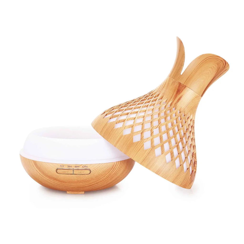 Aroma Diffuser Essential Oil with Remote - 500ml Vase