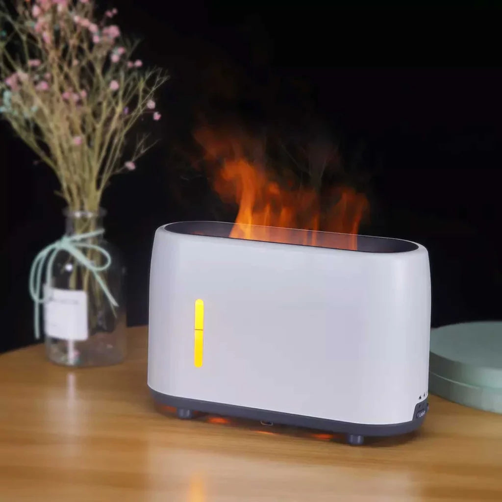 Aroma Diffuser Essential Oil with Remote - White 240ml