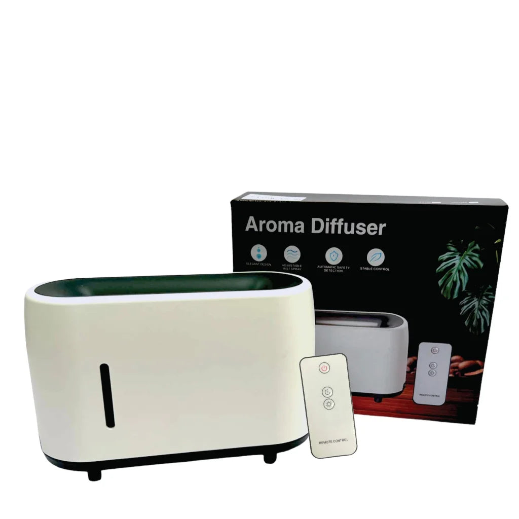 Aroma Diffuser Essential Oil with Remote - White 240ml
