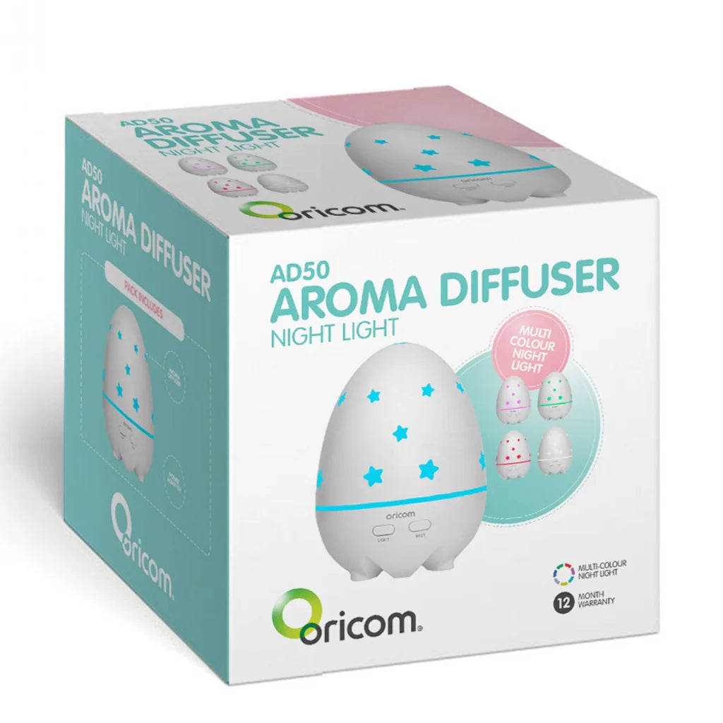 Aroma Diffuser Humidifier & Night Light Oricom for Baby