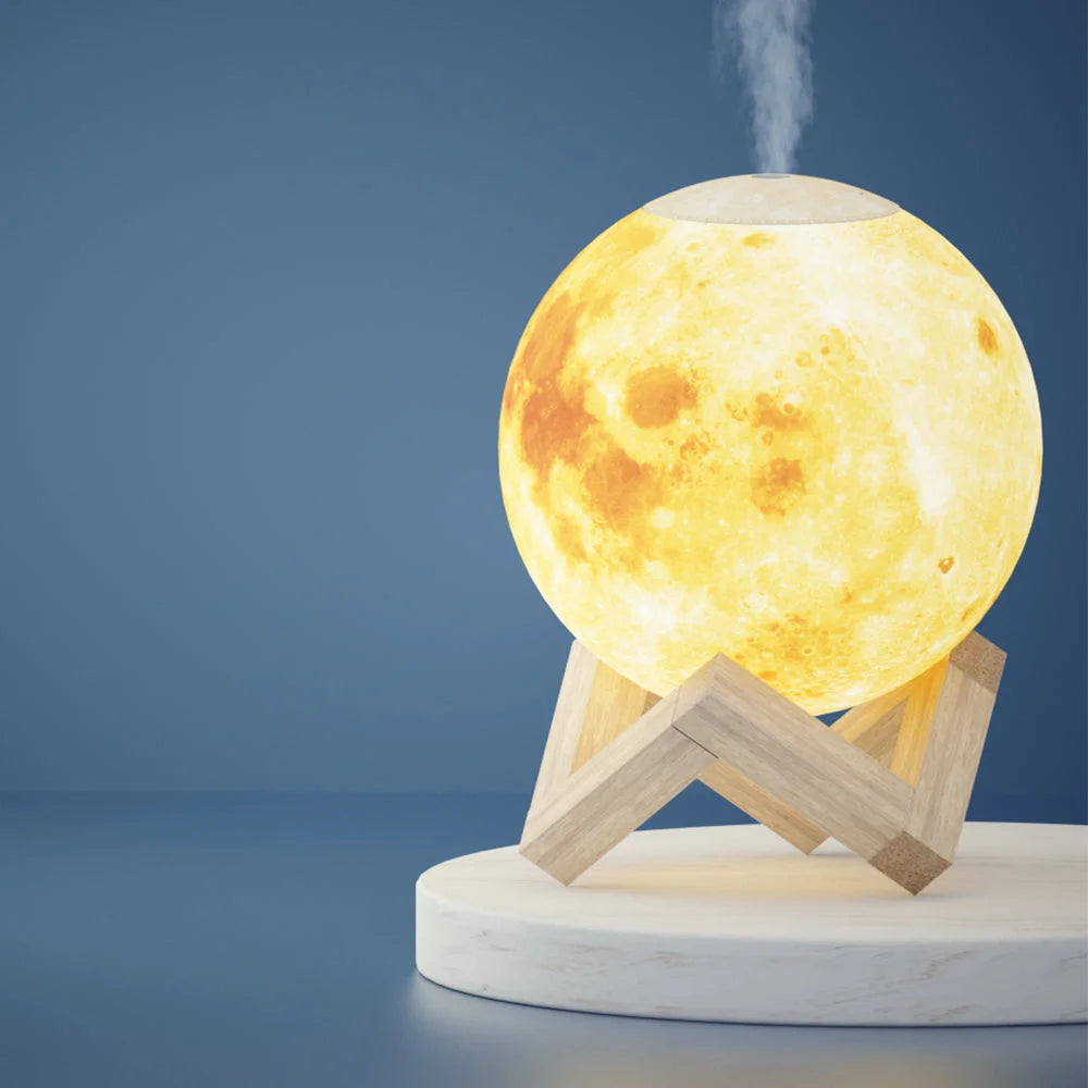 Aroma Diffuser LED Moon Lamp 880ml - Summer Sale