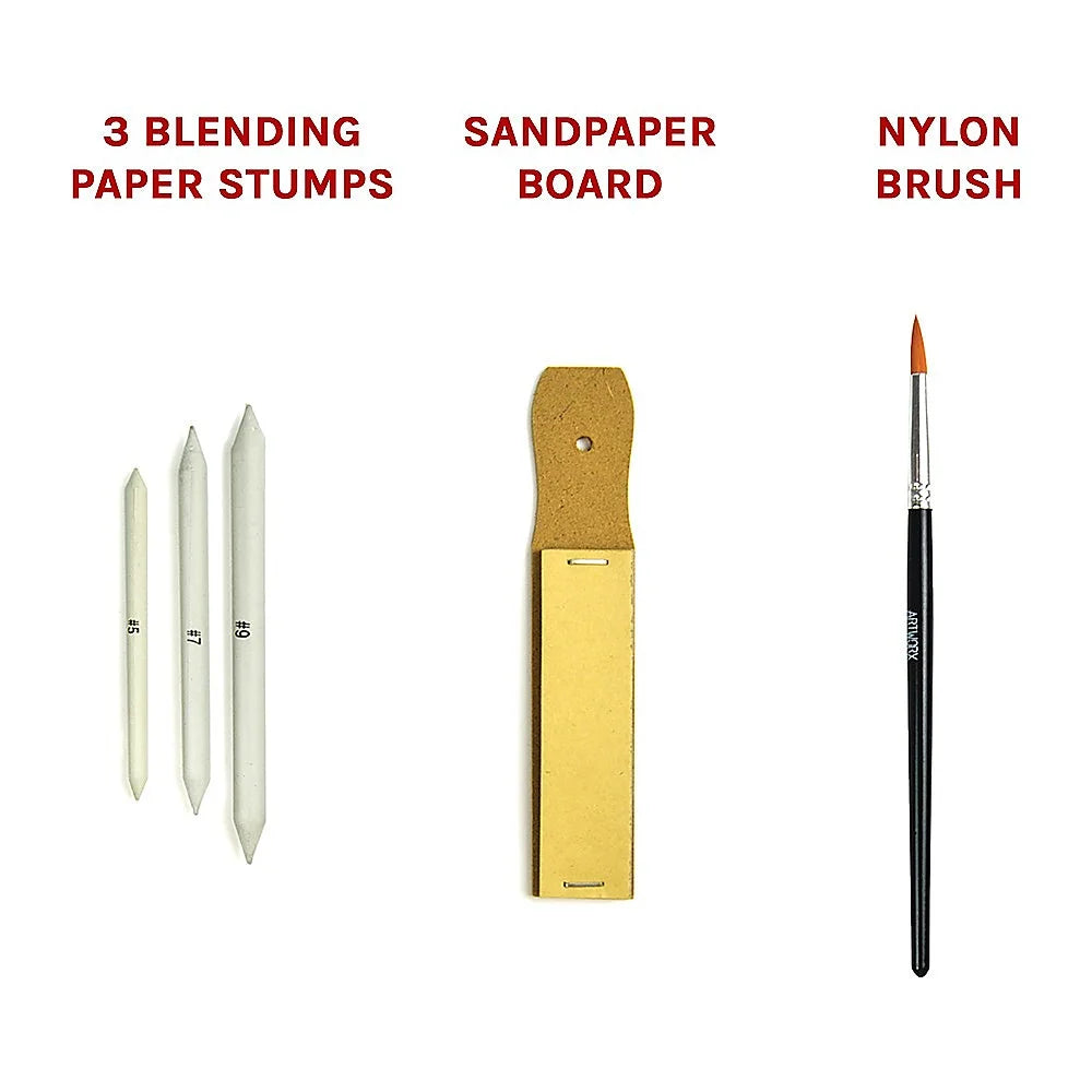 Art Sketch Pencil Set 72pcs for Oil Drawing Colouring