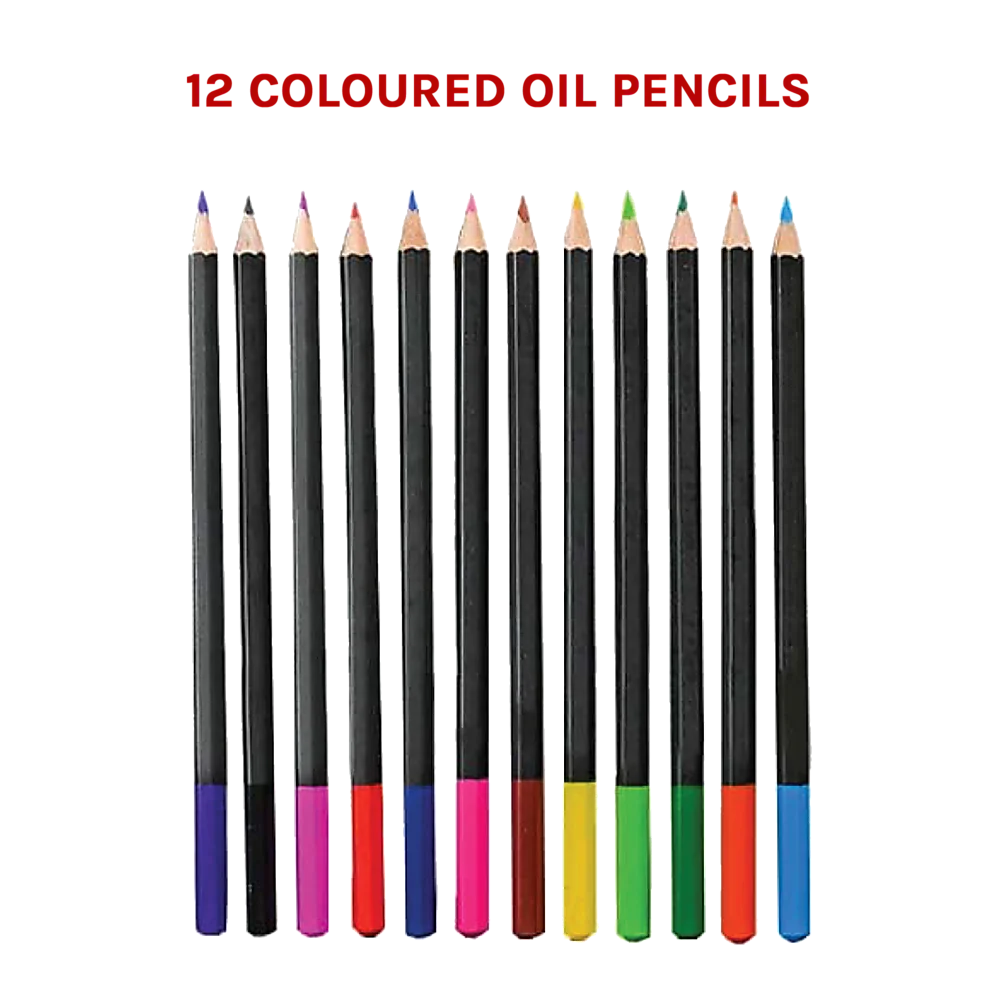 Art Sketch Pencil Set 72pcs for Oil Drawing Colouring