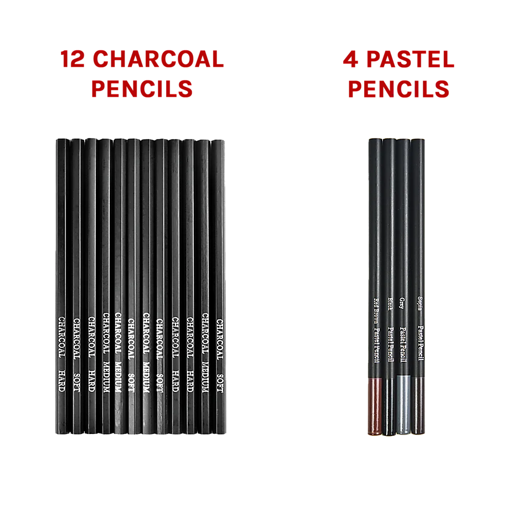 Art Sketch Pencil Set 72pcs for Oil Drawing Colouring