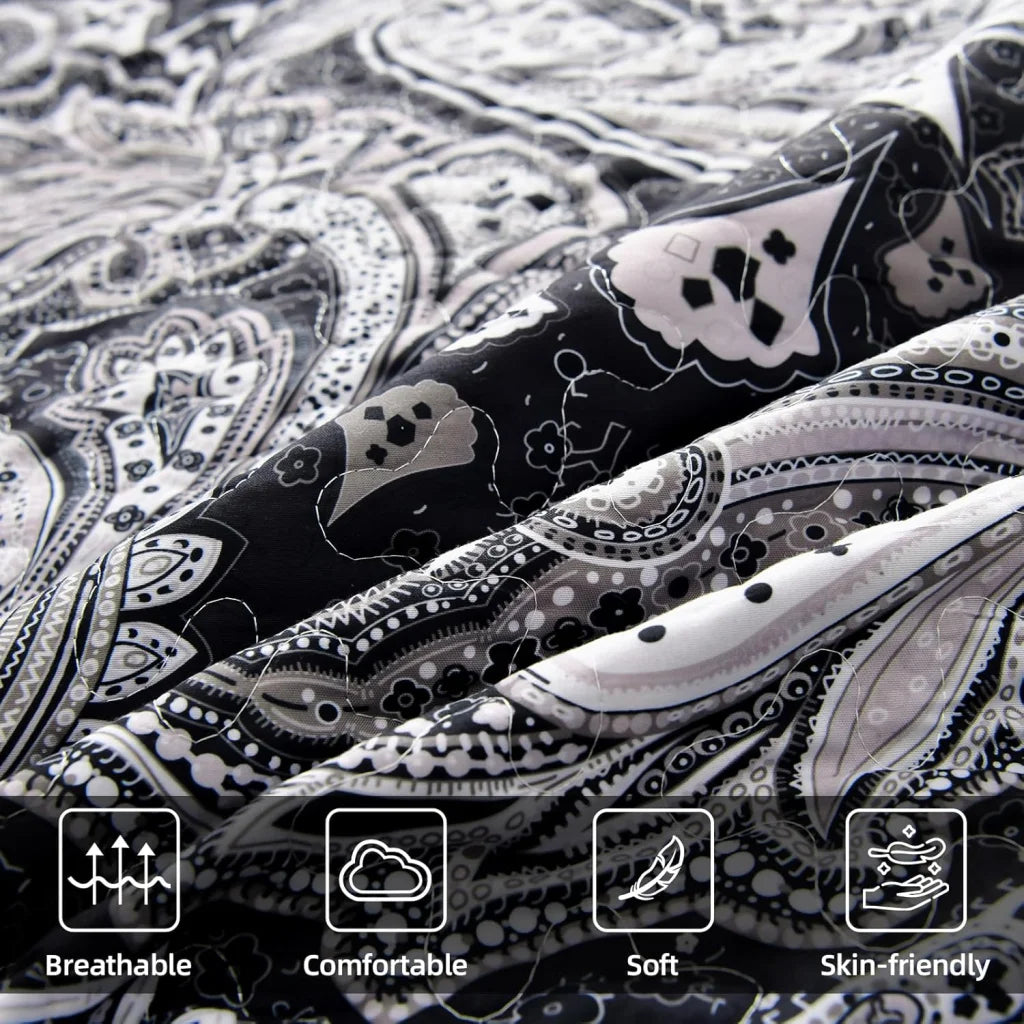 Artful Quilted Coverlet & Pillowcases Set - Beauty in Every