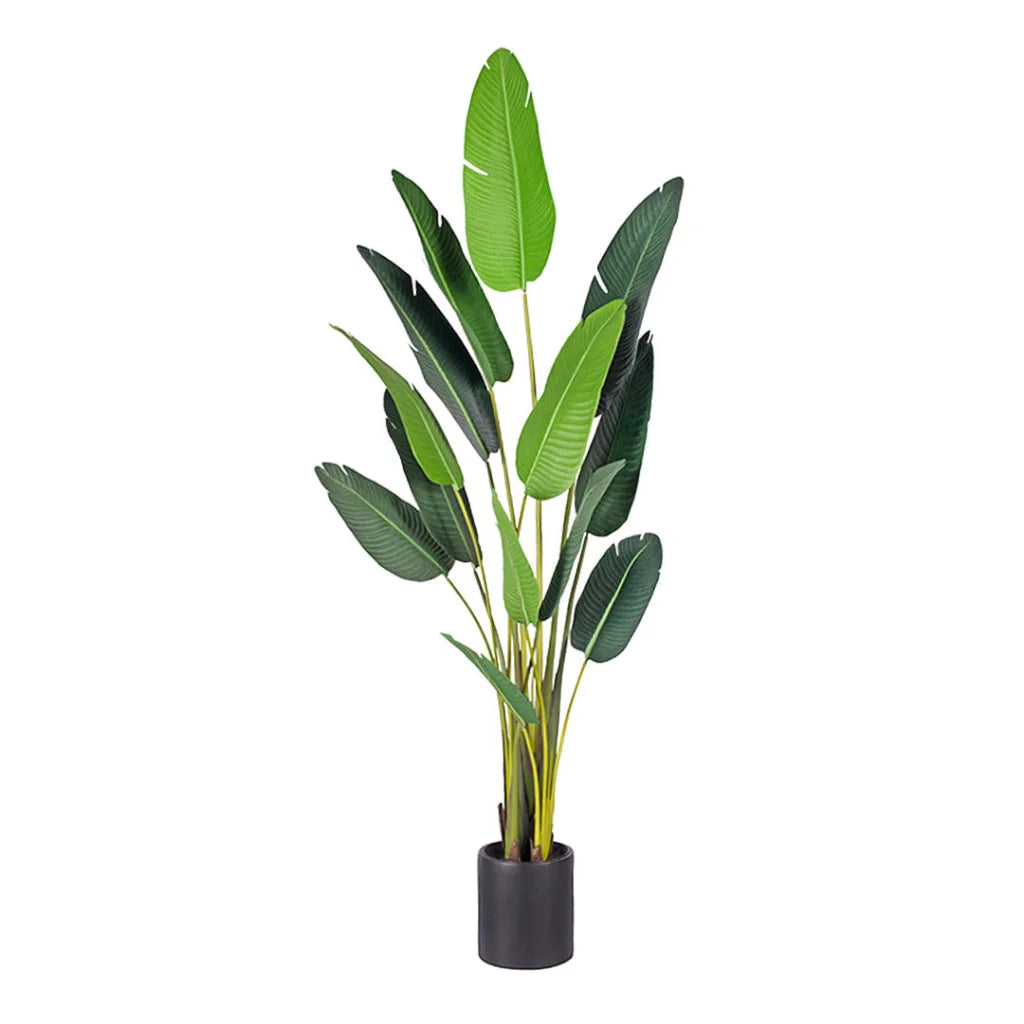 Artificial Birds of Paradise Tree 220cm Giant Green Fake Tropical Indoor Plant Home Office Decor