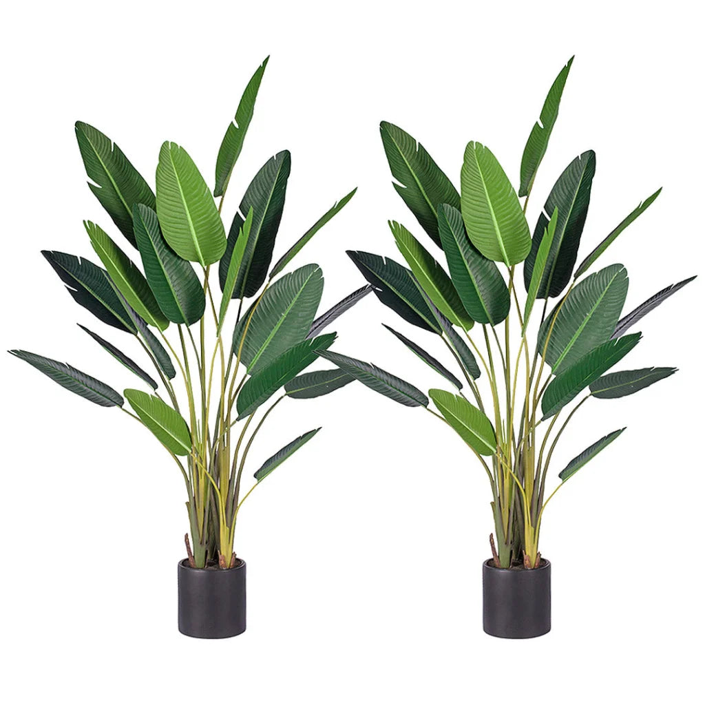 Artificial Birds of Paradise Tree 2X 245cm Giant Green Fake Tropical Indoor Plant Home Office Decor